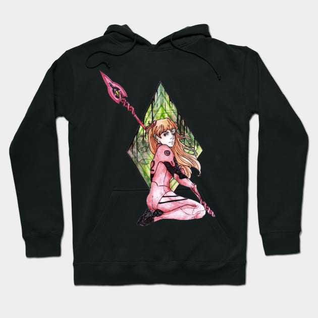 Asuka Sōryū Langley Hoodie by Nenril